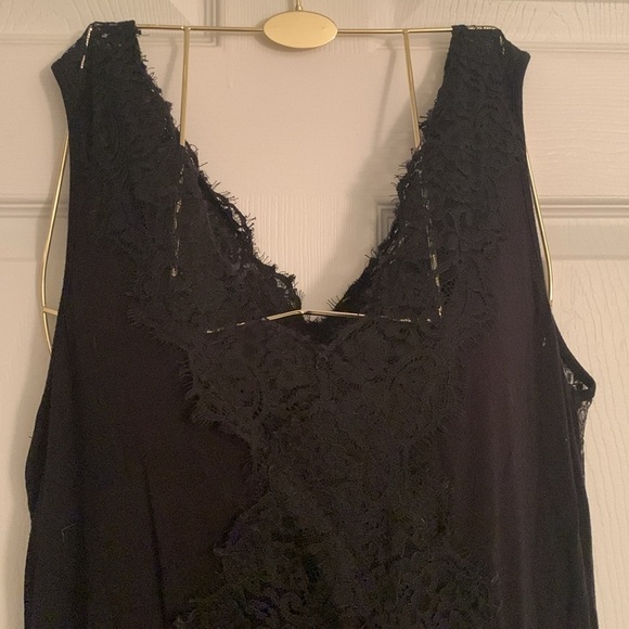 gimmicks Black Lace Sleeping Gown Size L. #179 - Picture 2 of 10